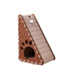 GPLT-94005 Full felt triangular scratching post cat nest