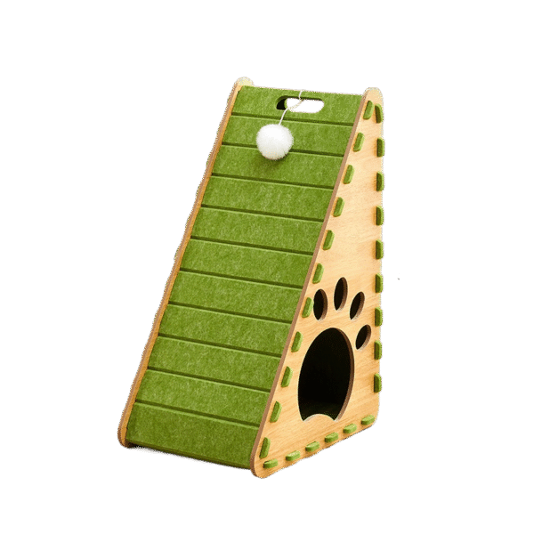 GPLT-94005 Full felt triangular scratching post cat nest