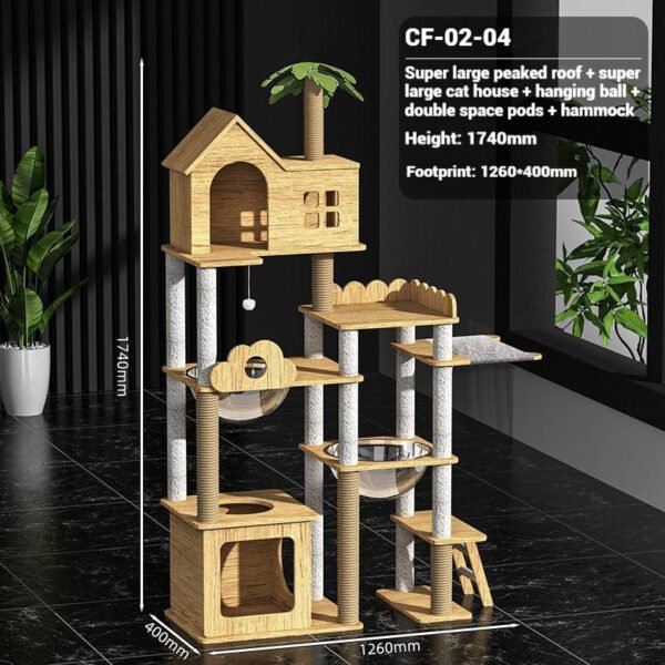 GPCF-28002-3 Cat Climbing Frame Cat Nest
