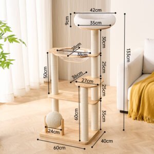 GPCF-28003-3 Cat Climbing Frame Cat Nest- L