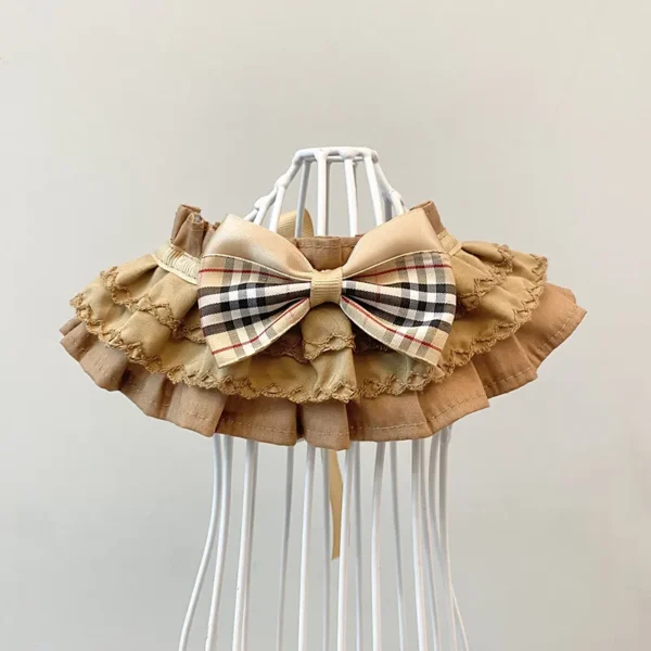 Pet Saliva Towel??Brown Bow??