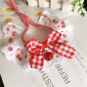 Red Lace Pet Snood(Red Bell)