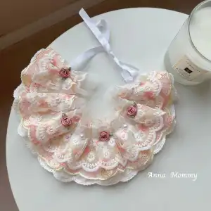 Pink Series Pet Lace Cat Scarf(PINK)