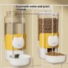 Hanging Automatic Drinking Water Feeder Set(Light Yellow)