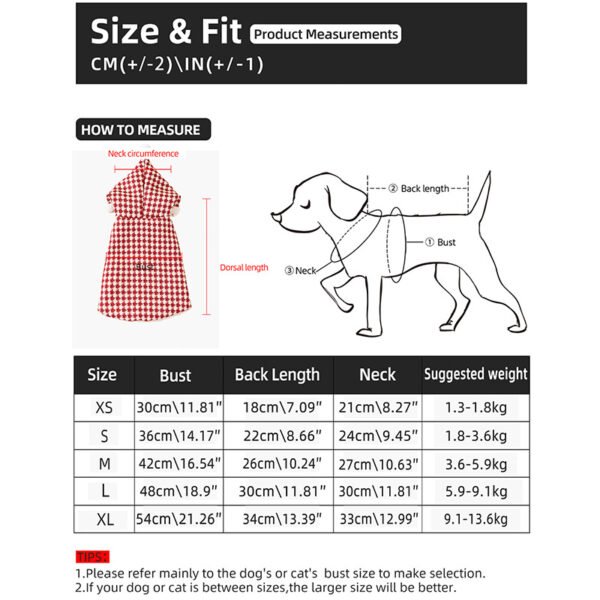 Warm Hooded Vest for Cats