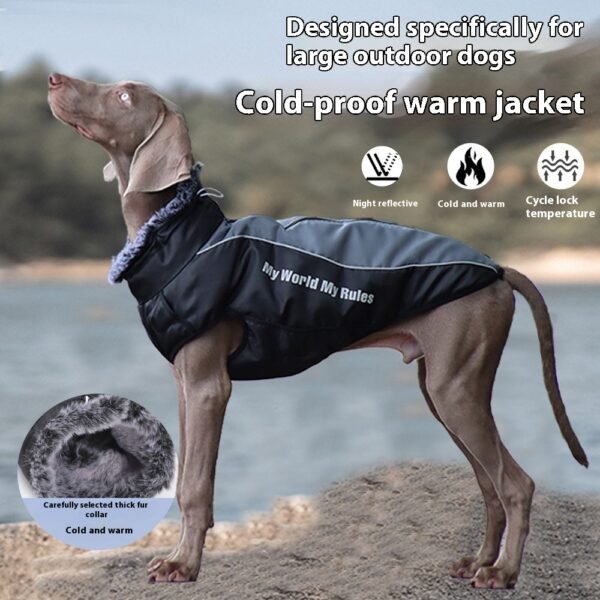 Outdoor Large Dog Cotton Coat
