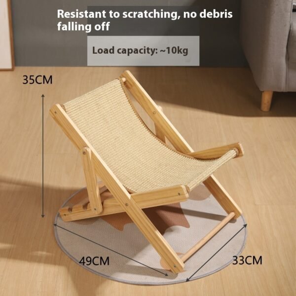 GPBD-19058 Solid Wood Cat Hammock(Beige)