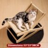 GPBD-19058 Solid Wood Cat Hammock(Beige)