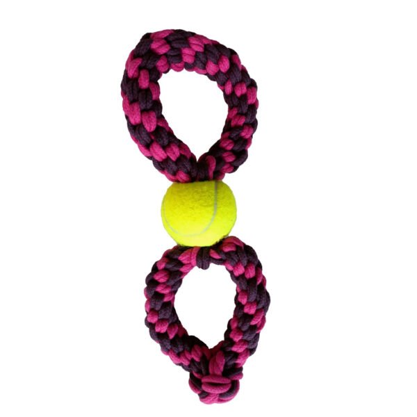GPTD-72020 Double Ring Rope Toy with a Ball