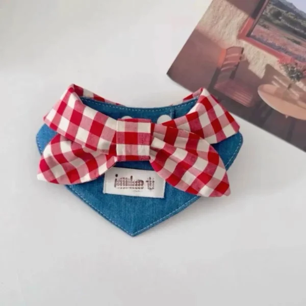 Denim Bow Scarf