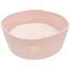 Rope Basket Pet Bed (Soft Blush)