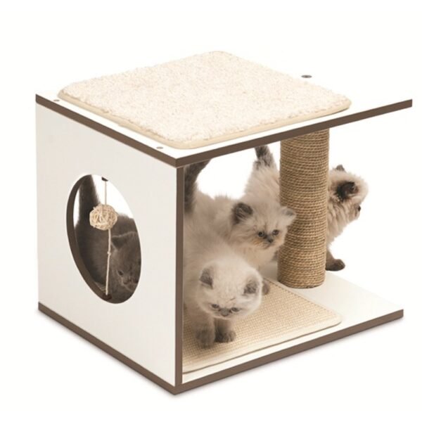 hagen-vesper-v-stool-white3.jpg GPBD-19021 White Cat Post