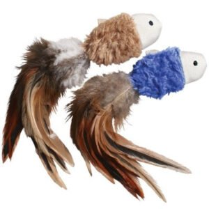 Fish With Feathers Cat Toy