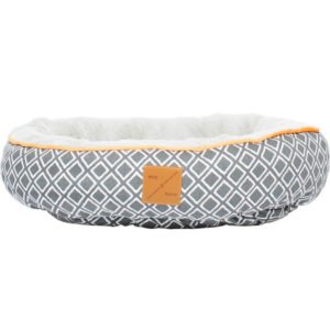 GPBD-19011 Four Seasons Reversible Cat Bed - Grey Ikat