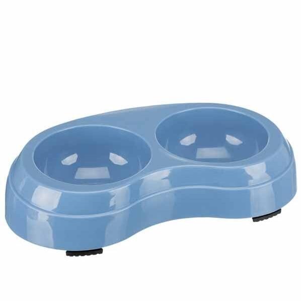 plastic-double-bowl-dog-accessories-trixie-867406.jpg Trixie Plastic Double Bowl