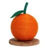 Tangerine Cat Scratching Ball