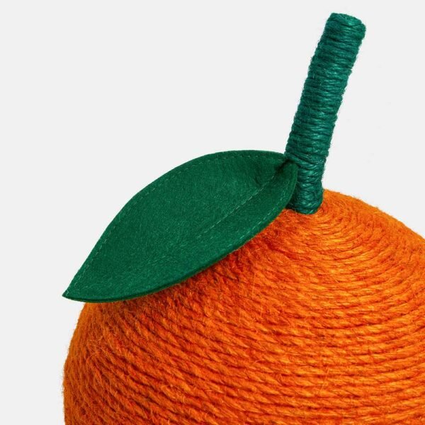 Tangerine Cat Scratching Ball