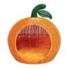 vetreska-tangerine-rattan-bed-for-cats-dogs.jpg GPBD-19047 Tangerine Rattan Bed For Cats & Dogs