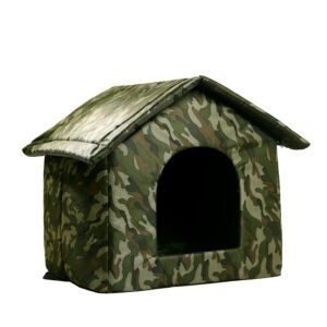 主图_2 GPOD-80001 Outdoor stray cat shelter tent, waterproof dog kennel, removable and washable pet bed mat, cat villa